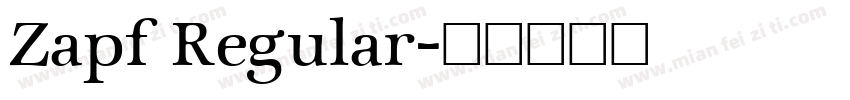 Zapf Regular字体转换